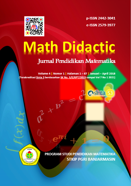 Penerapan Persamaan Linear Bentuk Dasar Pada Pembelajaran Program Linear Sma Kelas Xi Mipa Math Didactic Jurnal Pendidikan Matematika